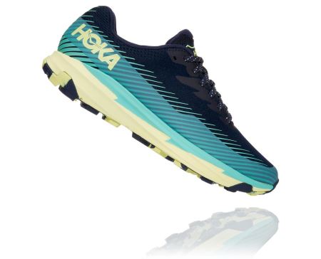 Hoka One One Torrent 2 - Tenis Corrida Trilha Mulher Pretas | PT-19FqM7n